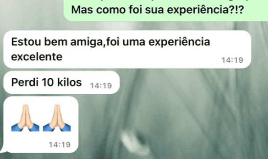 depoimento de uma aluna